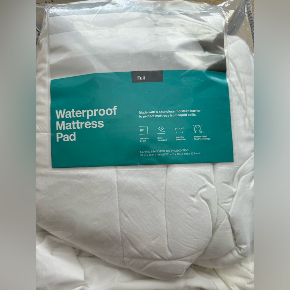 Full size mattress topper and protector